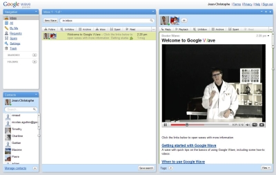 Présentation de Google Wave - video