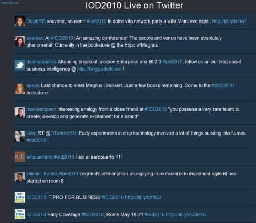 IOD2010 Live on Twitter - Best Of des tweets de la semaine