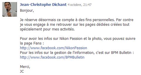 message demande de mise en relation facebook